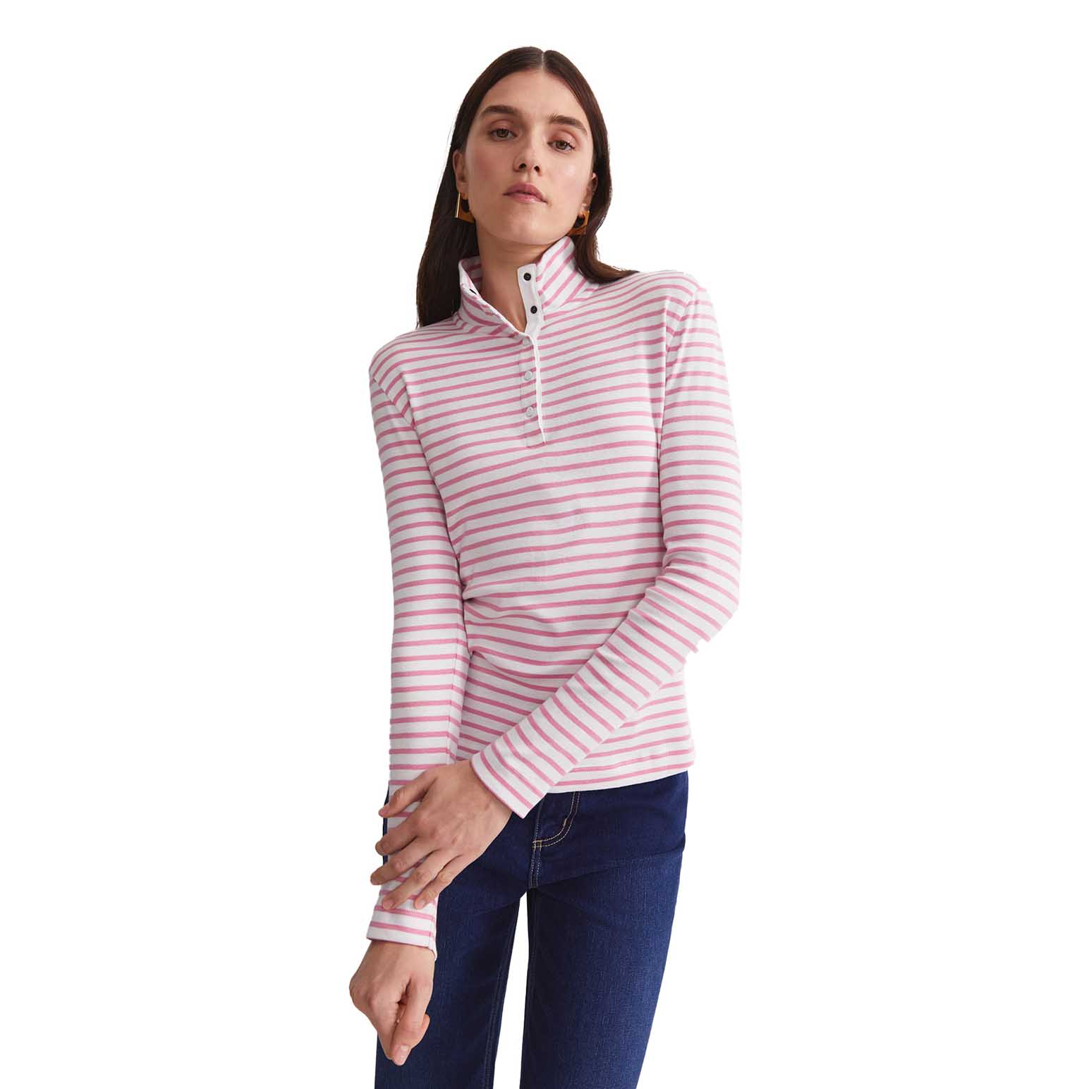 Sportscraft Lucy Snap Funnel Neck Top